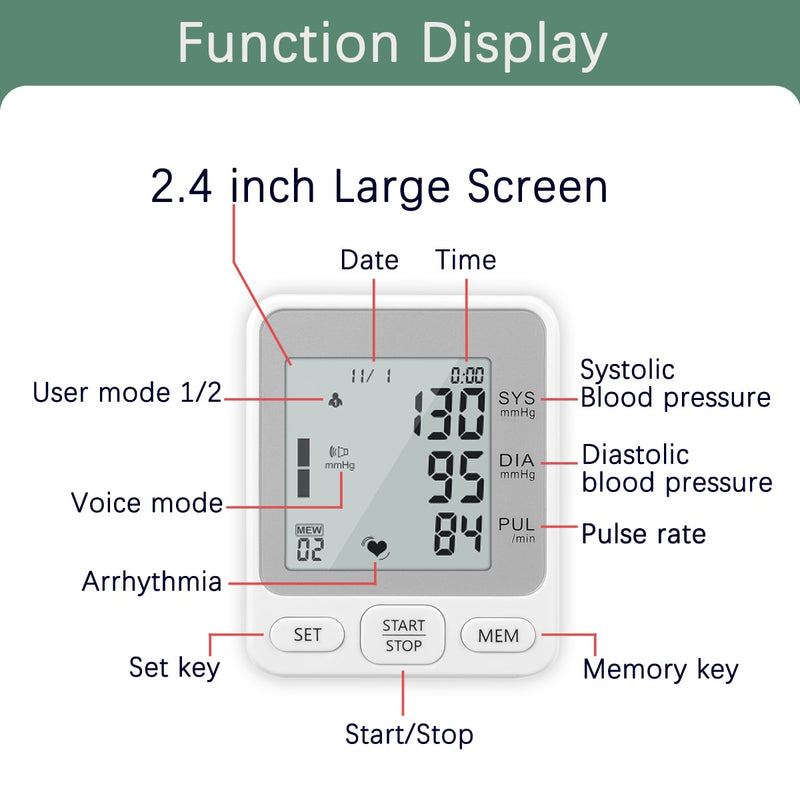 Portable Wrist Blood Pressure Monitor