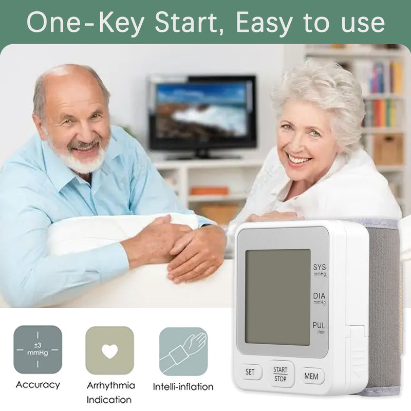 Portable Wrist Blood Pressure Monitor