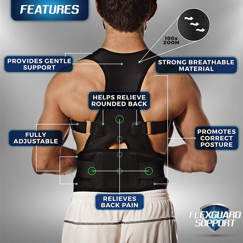 Back Waist Posture Corrector Adjustable Belt