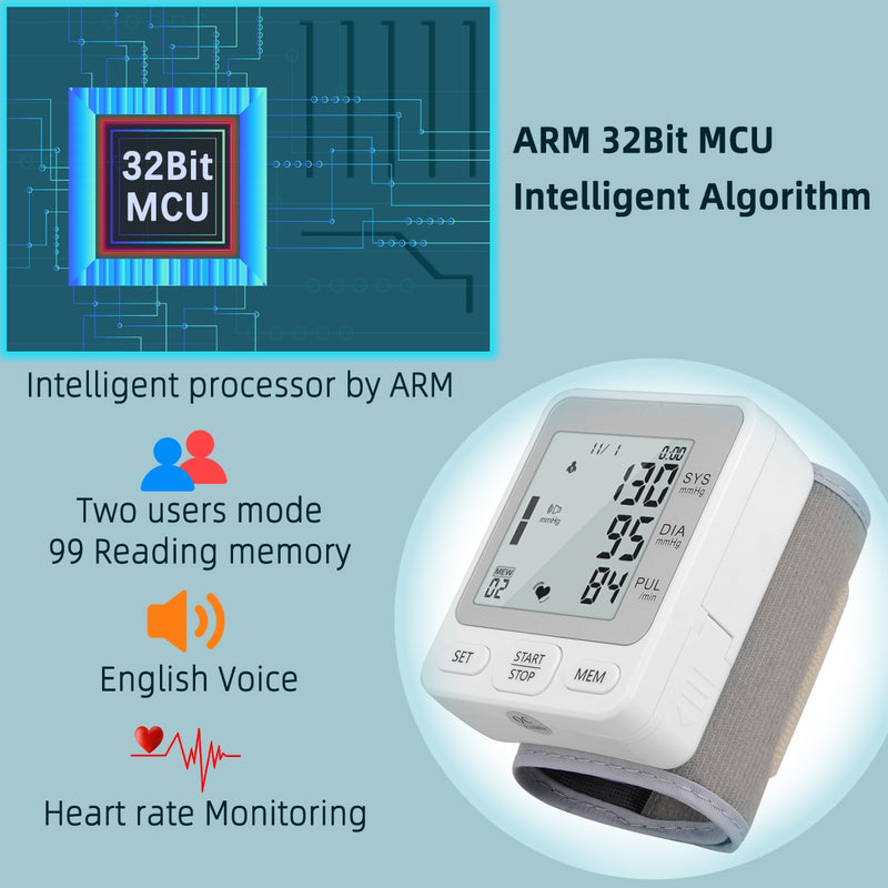 Portable Wrist Blood Pressure Monitor