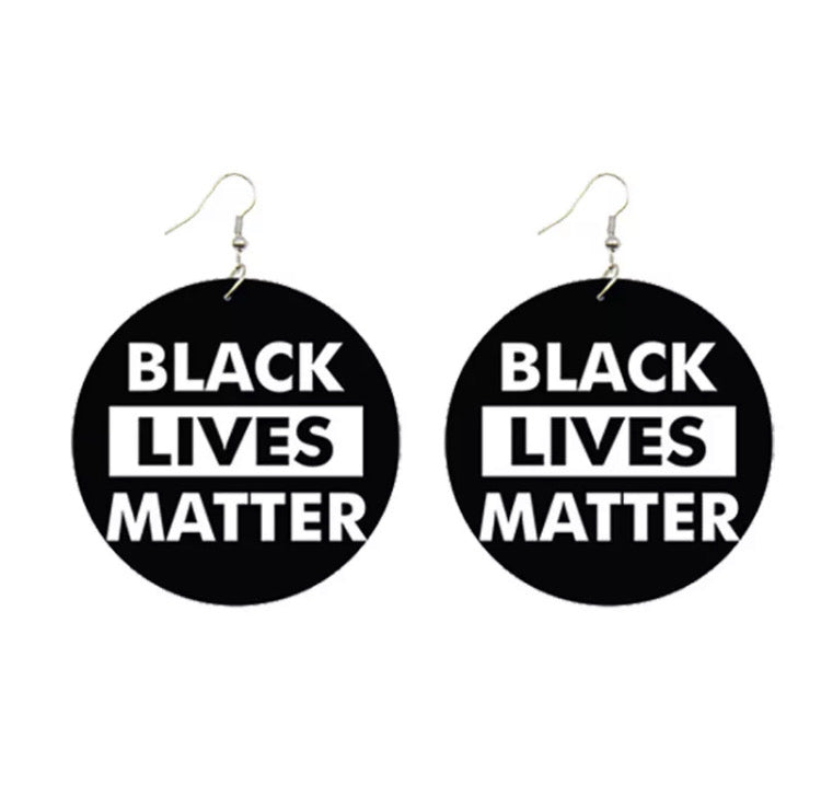 Black Lives Matter Drop Earrings