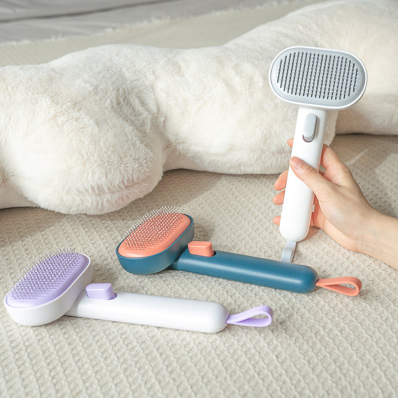 Aumuca Self Cleaning Slicker Brush for Cat