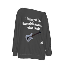 The Bow Chicka Wow Wow Off-Shoulder Sweatshirt