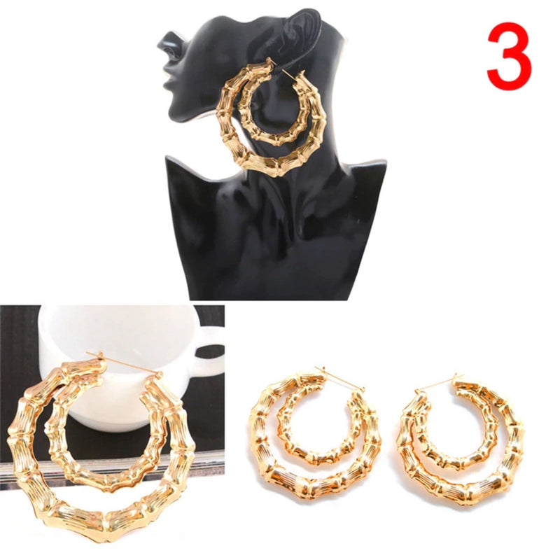 Old School Hip Hop 90's Style Bamboo Earrings