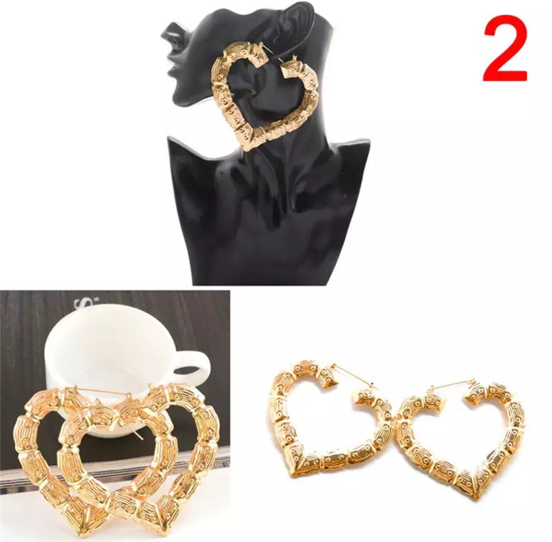 Old School Hip Hop 90's Style Bamboo Earrings